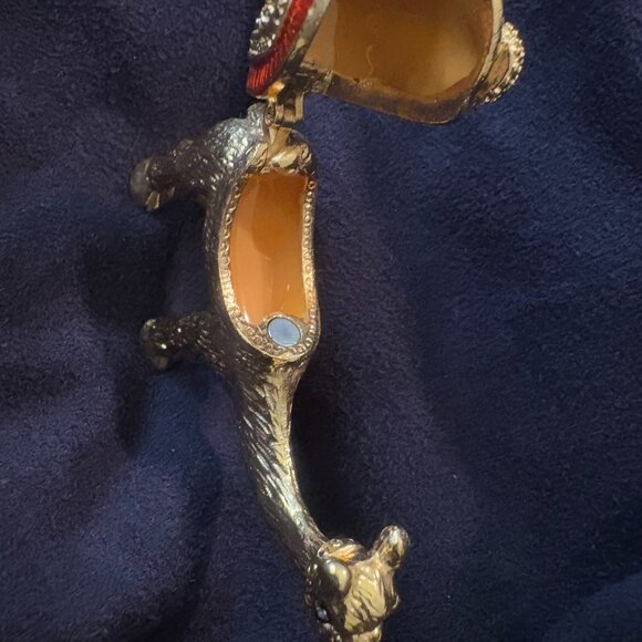 Lovely Camel "Limoges-Like Snuff Box"-Beautifully Made Gold with Lift-Lid "Hump" - Picture 10 of 12